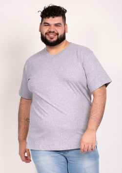 CAMISETA PLUS SIZE GOLA V G2 E G3 - Pavin Online