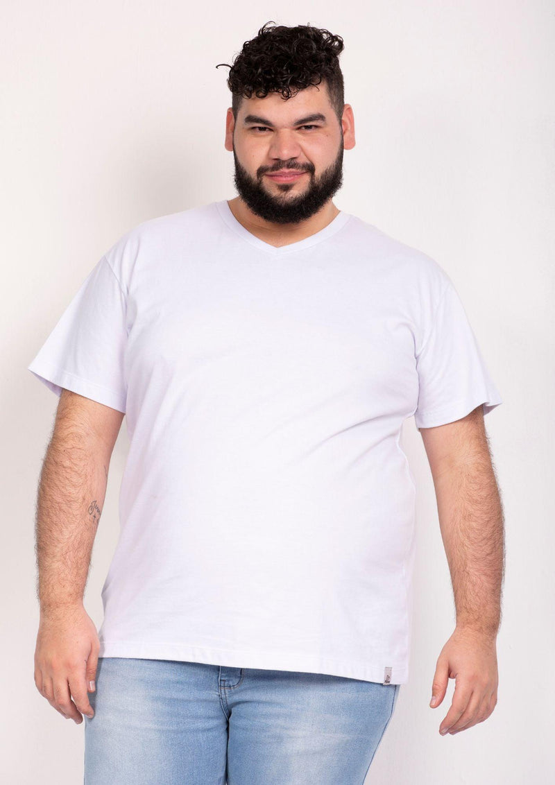 CAMISETA PLUS SIZE GOLA V G2 E G3 - Pavin Online