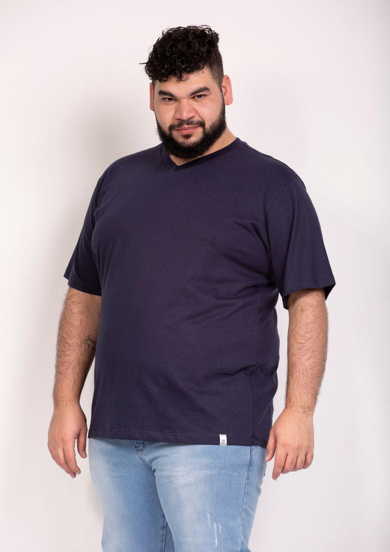 CAMISETA PLUS SIZE GOLA V G2 E G3 - Pavin Online