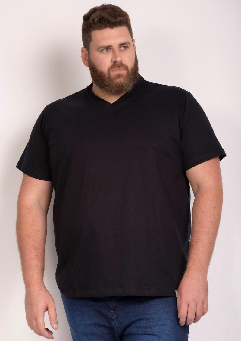 CAMISETA PLUS SIZE GOLA V G4 AO G7 - Pavin Online