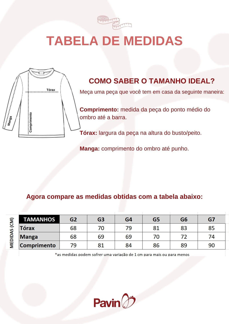 CAMISETA BÁSICA MANGA LONGA G2 E G3 - Pavin Online